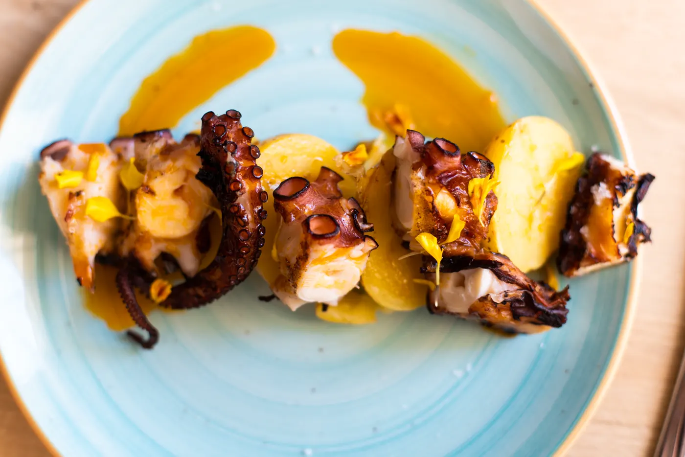 Fotograf&iacute;a gastron&oacute;mica de pulpo a la brasa