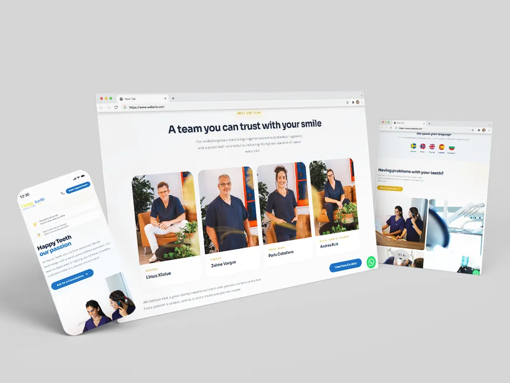 Happy Teeth &mdash; web de cl&iacute;nica dental