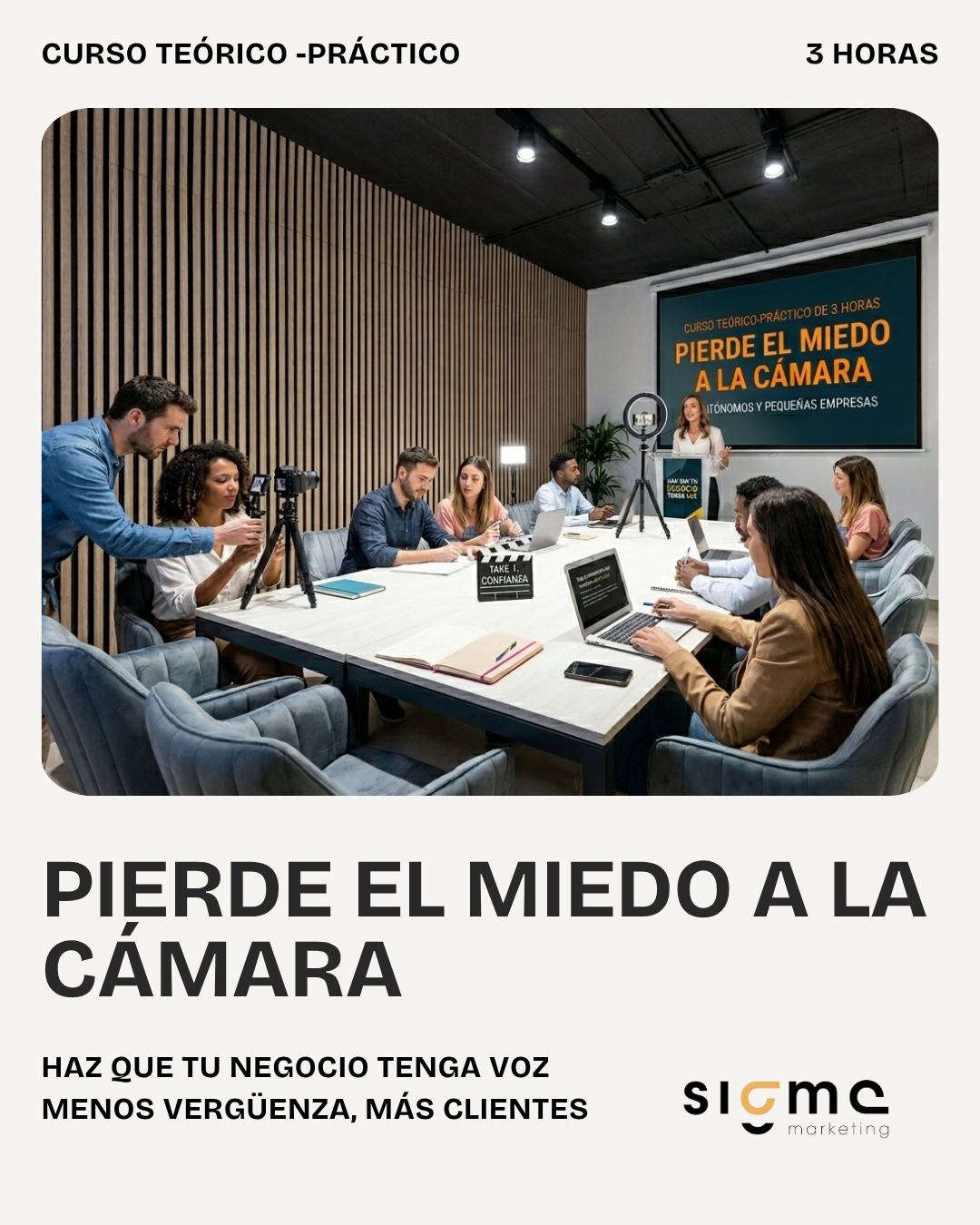 Pierde el miedo a la c&aacute;mara