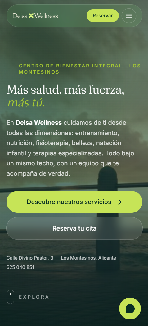 Mockup web responsive en m&oacute;vil